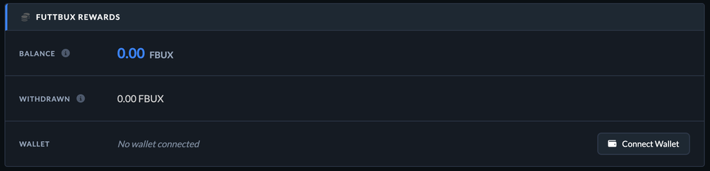 FuttBux section in My Account